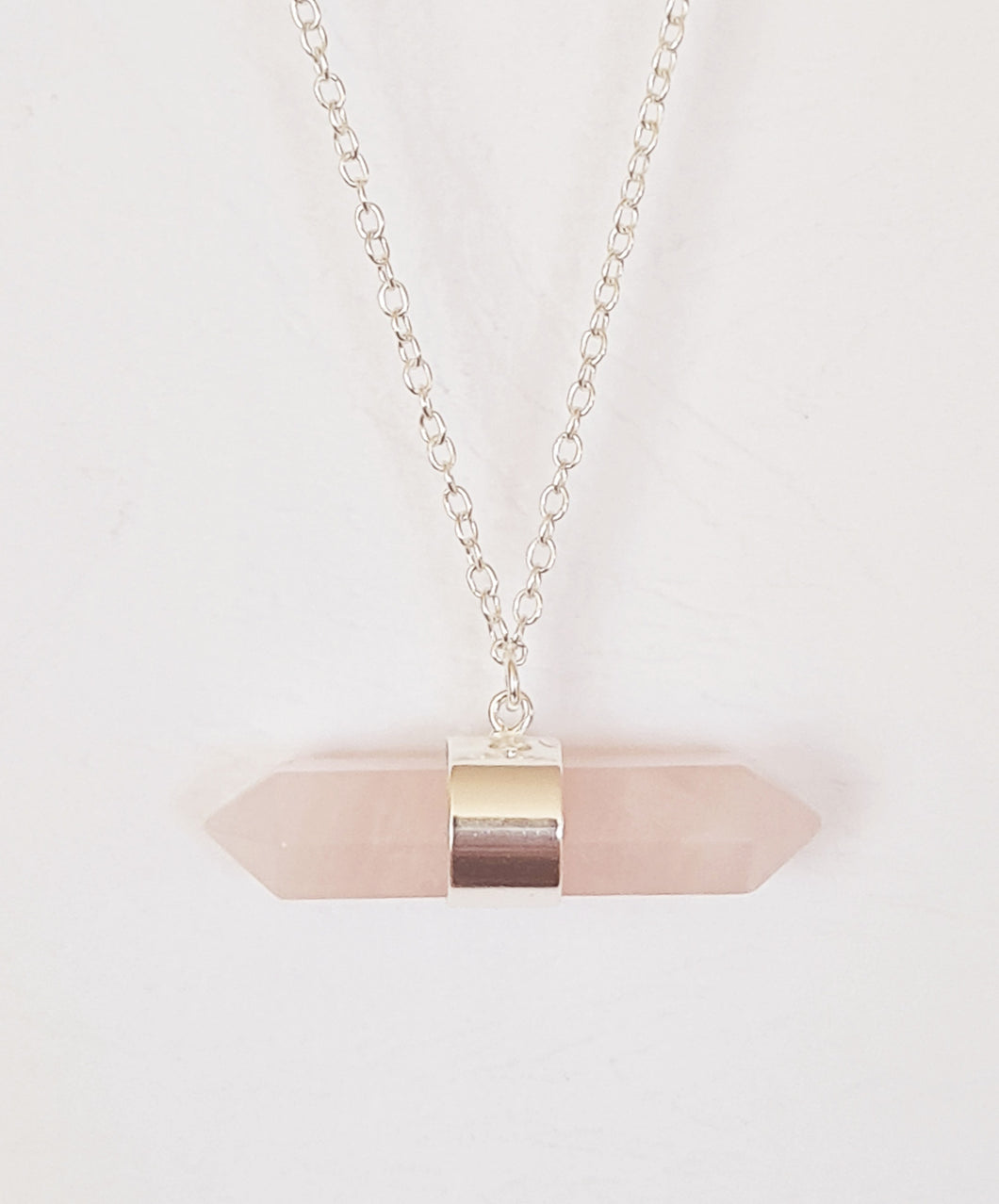 QUEENA Pink Quartz Necklace