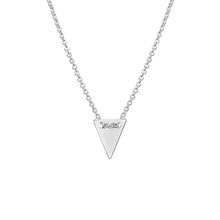 Load image into Gallery viewer, NYA Sterling Silver thread through Triangle Necklace
